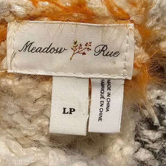 Women’s Anthropology Meadow Rue Back Tie Multicolor Kennedy Sweater, Large - Picture 2 of 12